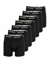 Onsfitz Solid Black Boxer 7-pack Bokserit Black Only & Sons