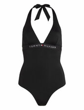 Halter Piece Uimapuku Uima-asut Black Tommy Hilfiger