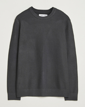 Samsøe Samsøe Dem Structured Knitted Crew Neck Black Oyster