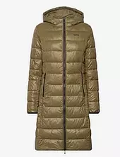 Famalia-1 Topattu Pitkä Takki Khaki Green Hugo