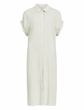 Objsanne Tiana S/s Dress Noos Polvipituinen Mekko White Object