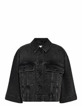 Mmpenn Deluxe Jacket Farkkutakki Denimtakki Black Mos Mosh