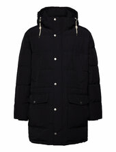 Heavy Down Mid Length Jacket Parka Takki Black Gant
