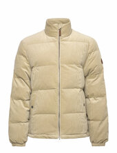 Cord Puffer Jacket Vuorillinen Takki Topattu Takki Beige Gant