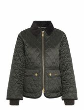 Barbour Fitted Beadnell Quilted Jacket Tikkitakki Khaki Green Barbour