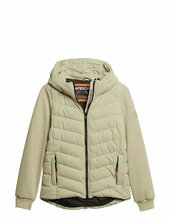 Hood Storm Hybrid Padded Jkt Vuorillinen Takki Topattu Takki Beige Superdry