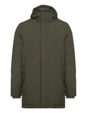 Climate Shell Jacket - Grs/vegan Parka Takki Khaki Green Knowledge Cotton Apparel
