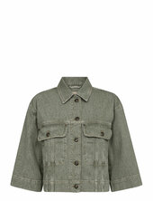 Mmpenn Dyed Jacket Farkkutakki Denimtakki Khaki Green Mos Mosh