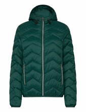 Frbapadding 1 Outerwear Vuorillinen Takki Topattu Takki Green Fransa