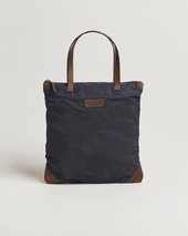 Gant Waxed Cotton Tote Bag Evening Blue