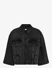 Mmpenn Deluxe Jacket Farkkutakki Denimtakki Black Mos Mosh