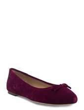 Jayna Iii Velvet Flat Matalapohjaiset Kengät Burgundy Lauren Ralph Lauren