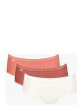 Sloggi Basic+ Midi C3p Hipsterit Alushousut Alusvaatteet Red Sloggi