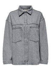 Onlemmie L/s Shirt Grey Dnm Azg Noos Farkkutakki Denimtakki Grey Only