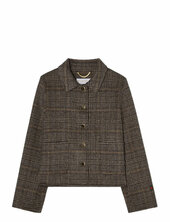 Mathilde Checked Jacket Villakangastakki Brown Busnel