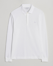 Lacoste Paris Long Sleeve Polo Piké White