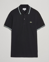 Lacoste Original Stripe Collar Polo Piké Black
