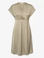 Bitoiw Dress Polvipituinen Mekko Beige Inwear