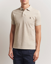 Polo Ralph Lauren Custom Slim Fit Polo Expedition Dune Heather
