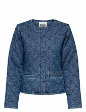 Onlrosa L/s Quilt Dnm Jacket Akm Farkkutakki Denimtakki Blue Only