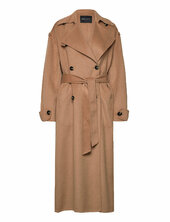 Double-breasted Wool Coat Trenssi Takki Beige Mango