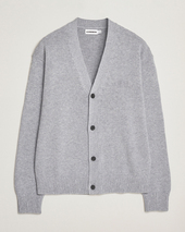 J.lindeberg Eddy Wool/cotton Knitted Cardigan Light Grey Melange