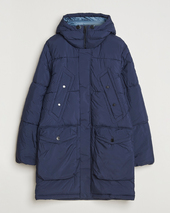 Ps Paul Smith Fibre Down Hooded Parka Dark Blue