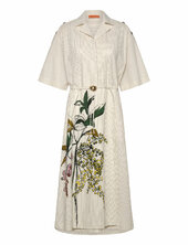 2339 Crisp Stripe Shirting, Workwea Polvipituinen Mekko Cream Stine Goya