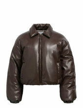 Objcleo Ls Lo Short Jacket 141 Vuorillinen Takki Topattu Takki Brown Object