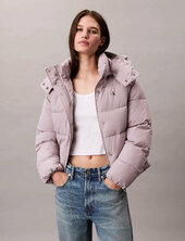 Matte Monologo Mw Short Puffer Vuorillinen Takki Topattu Takki Grey Calvin Klein Jeans