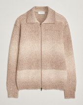 Les Deux Gannon Gradient Zipper Cardigan Prairie Sand