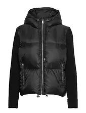 Swtr Puffer Jkt Vuorillinen Takki Topattu Takki Black Michael Kors