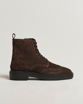 Gant Boggar Suede Brouge Boot Espresso Brown