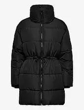 Jacket Topattu Pitkä Takki Black Monki