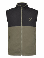 Carter Fleece Mix Vest Liivi Khaki Green Fat Moose