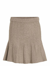 Visachin New Hw Skater Knit Skirt/su/1 Lyhyt Hame Brown Vila