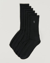 Polo Ralph Lauren6-pack Cotton Crew Socksblack