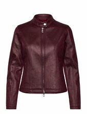 Basic Nahkatakki Burgundy Desigual