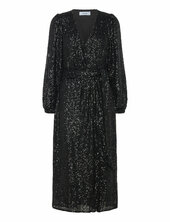 Msmanja Midi Dress Polvipituinen Mekko Black Minus