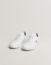 Polo Ralph Lauren Aera Grained Leather Sneakers White/navy