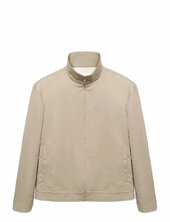Zipper Cotton Jacket Ohut Takki Cream Mango