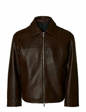 Slhnoah Leather Blouson Nahkatakki Brown Selected