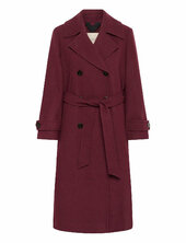 Synnepw Otw Villakangastakki Pitkä Takki Burgundy Part Two