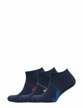 Big Pony Sock 3-pack Nilkkasukat Lyhytvartiset Sukat Blue Polo Ralph Lauren
