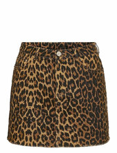 Nmanneke Nw Leo Short Skirt Lyhyt Hame Brown Noisy May