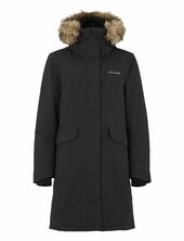 Emma Wns Parka Vuorillinen Takki Topattu Takki Black Didriksons