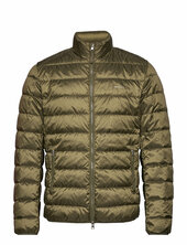Light Down Jacket Vuorillinen Takki Topattu Takki Khaki Green Gant