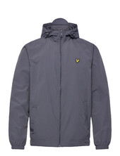Zip Through Hooded Jacket Ohut Takki Grey Lyle & Scott