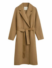 Handstitched Belted Coat Villakangastakki Pitkä Takki Beige Gant