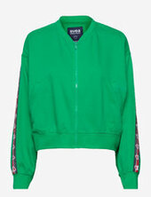 Violet Zip Sweat Bombertakki Green Svea